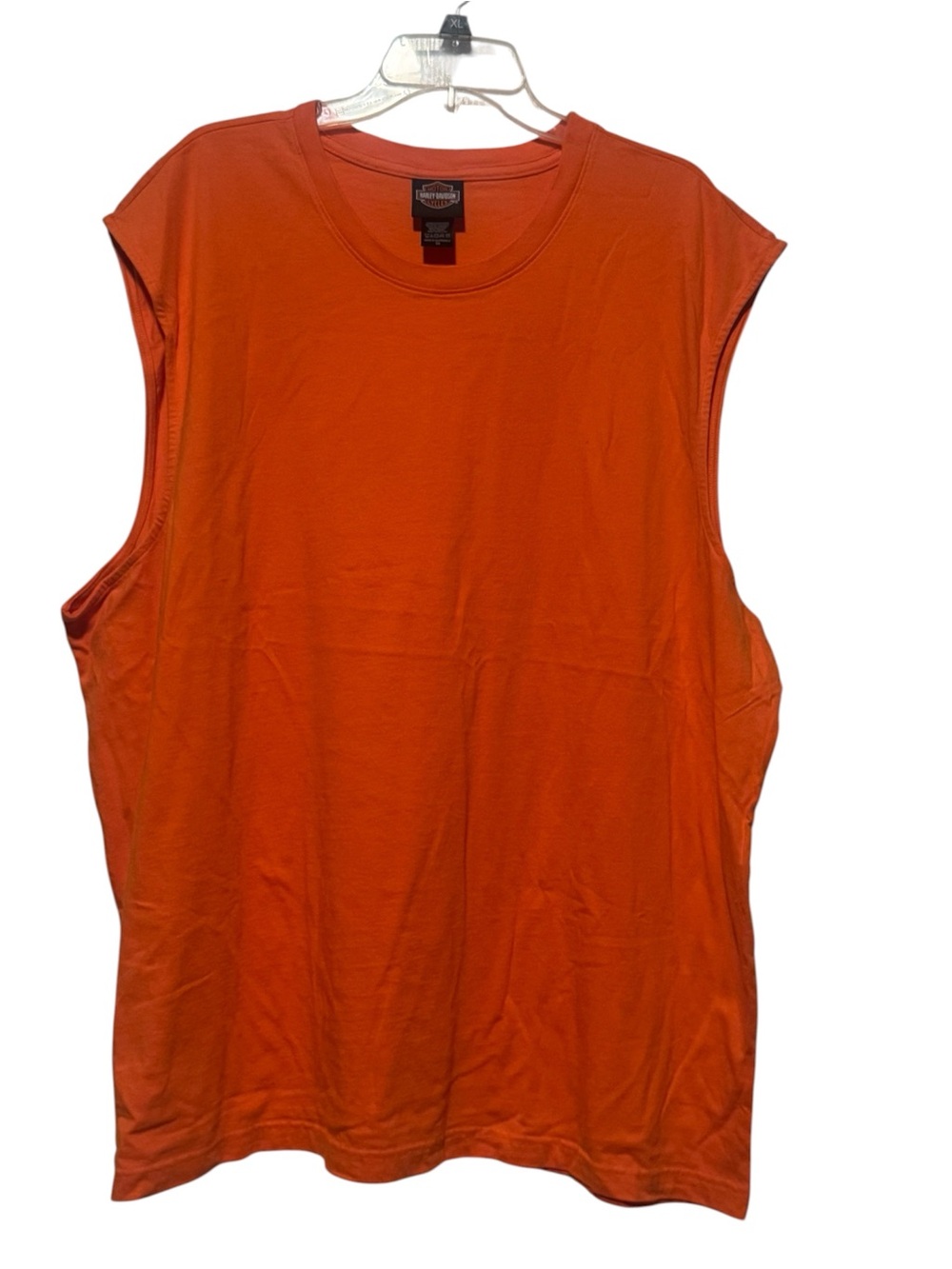 Harley Davidson Orange Sleeveless Muscle Tee by Harley Davidson NWOT Size 3X